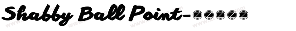 Shabby Ball Point字体转换